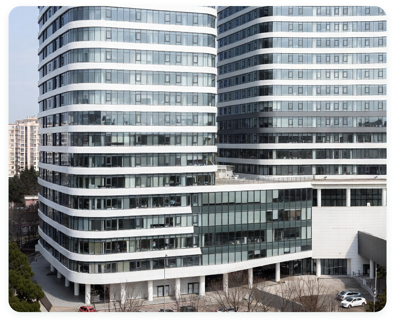 Doctor consulting patient in modern hospital